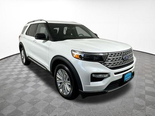 Star White Metallic Tri-Coat 2020 Ford Explorer Limited