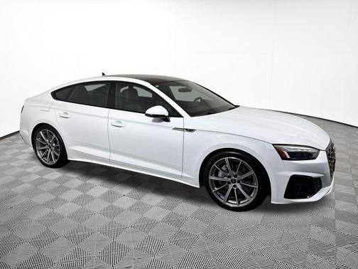 White 2025 Audi A5 Sportback 45 S Line Premium