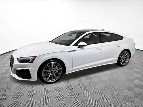 White 2025 Audi A5 Sportback 45 S Line Premium
