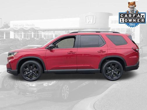 Radiant Red Metallic II 2025 Honda Pilot Black Edition