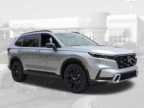 Solar Silver Metallic 2026 Honda CR-V Hybrid Sport Touring AWD