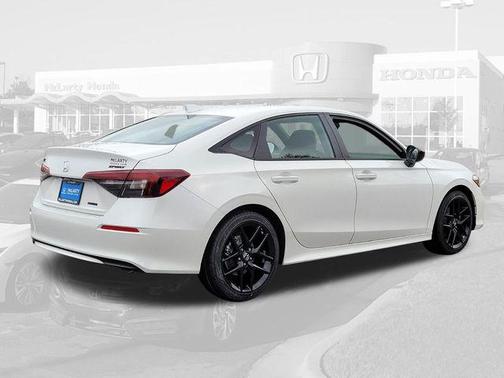 Platinum White Pearl 2026 Honda Civic Hybrid Sport