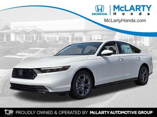 Platinum White Pearl 2026 Honda Accord Hybrid EX-L
