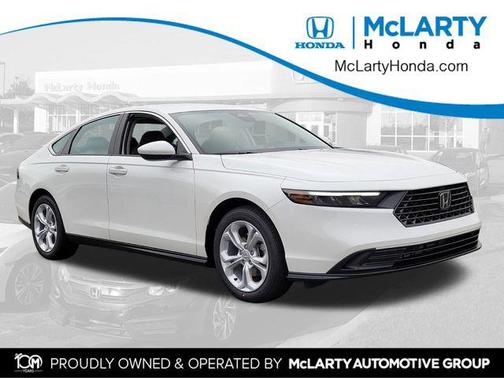 Platinum White Pearl 2025 Honda Accord LX 1.5T