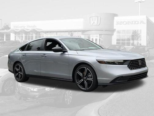 Solar Silver Metallic 2026 Honda Accord Hybrid Sport