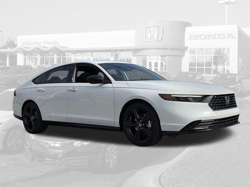 Platinum White Pearl 2026 Honda Accord Hybrid Sport-L