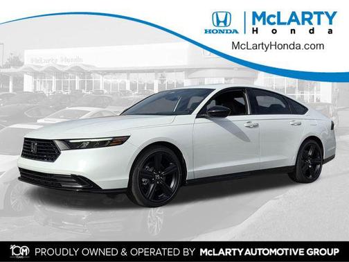 Platinum White Pearl 2026 Honda Accord Hybrid Sport-L