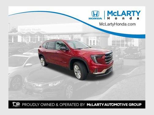 Volcanic Red Tintcoat 2025 GMC Acadia FWD Elevation