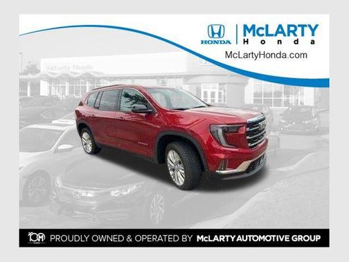 Volcanic Red Tintcoat 2025 GMC Acadia FWD Elevation