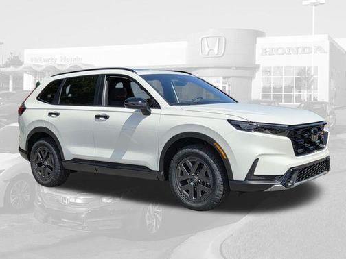 Platinum White Pearl 2026 Honda CR-V Hybrid TrailSport AWD