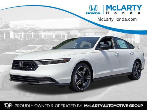 Platinum White Pearl 2026 Honda Accord Hybrid Sport