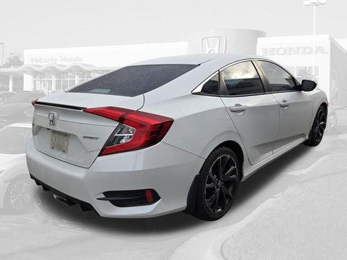 Platinum White Pearl 2019 Honda Civic Sport