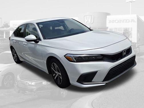 Platinum White Pearl 2024 Honda Civic LX