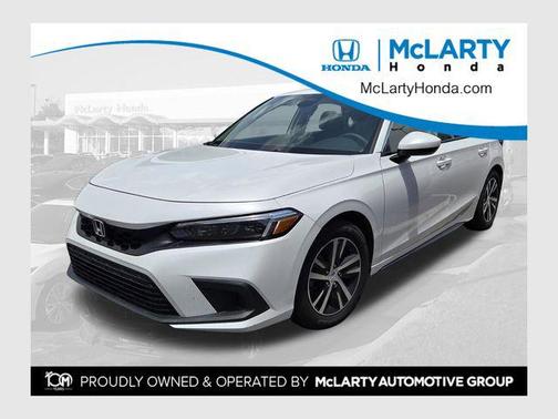 Platinum White Pearl 2024 Honda Civic LX