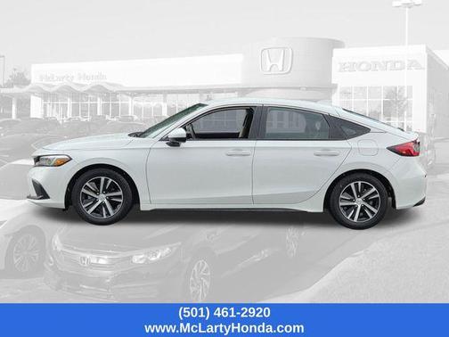 Platinum White Pearl 2024 Honda Civic LX