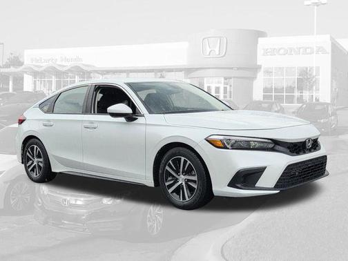 Platinum White Pearl 2024 Honda Civic LX