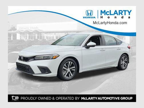 Platinum White Pearl 2024 Honda Civic LX