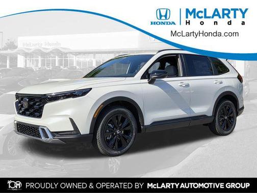 Platinum White Pearl 2026 Honda CR-V Hybrid Sport Touring AWD