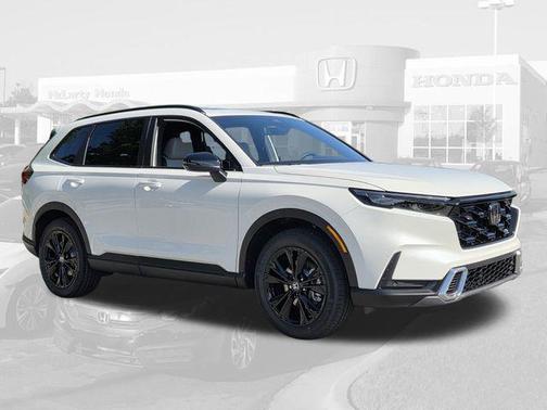 Platinum White Pearl 2026 Honda CR-V Hybrid Sport Touring AWD