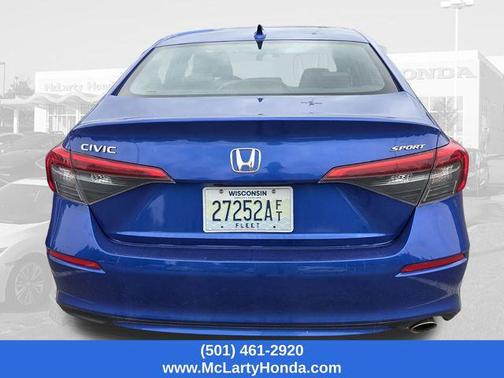Aegean Blue Metallic 2024 Honda Civic Sport