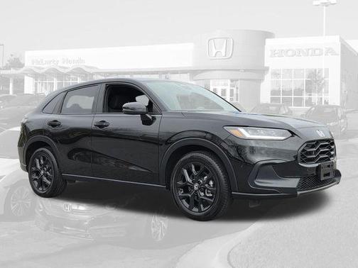 Crystal Black Pearl 2025 Honda HR-V AWD Sport