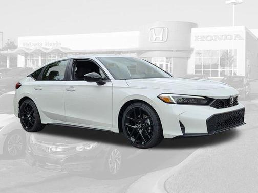 Platinum White Pearl 2026 Honda Civic Sport