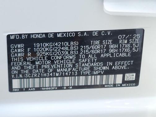 2026 Honda HR-V LX