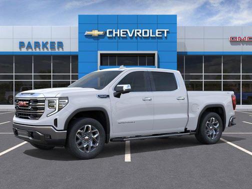 Glacier White Tricoat 2026 GMC Sierra 1500 SLT