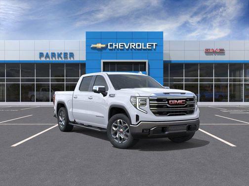 Glacier White Tricoat 2026 GMC Sierra 1500 SLT