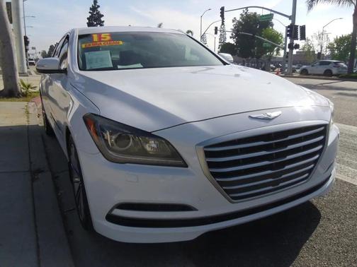 Casablanca White 2015 Hyundai Genesis 3.8
