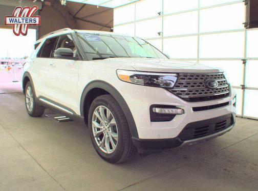 Star White Metallic Tri-Coat 2023 Ford Explorer Limited
