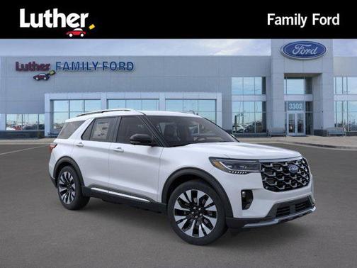 Space White Metallic 2026 Ford Explorer Platinum
