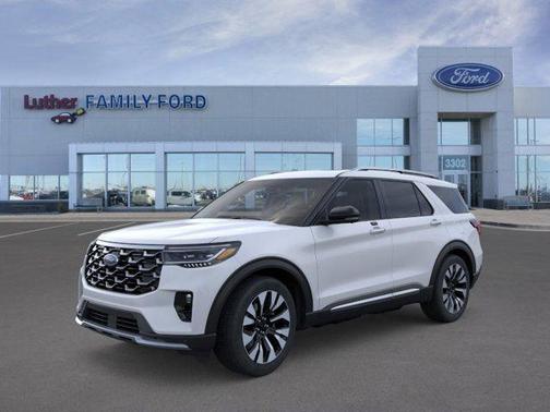 Space White Metallic 2026 Ford Explorer Platinum