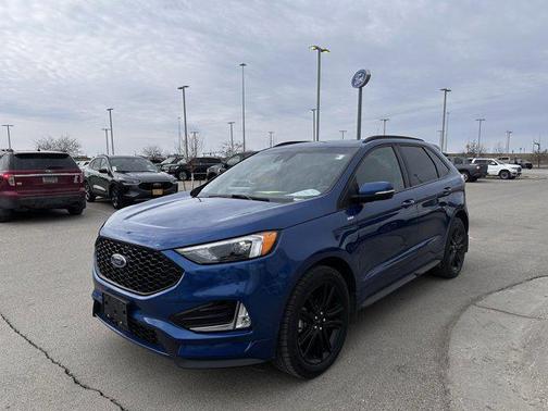 Atlas Blue Metallic 2020 Ford Edge ST