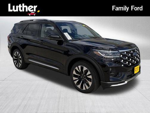 Agate Black Metallic 2026 Ford Explorer Platinum