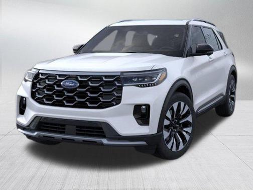 Star White Metallic Tri-Coat 2026 Ford Explorer Platinum