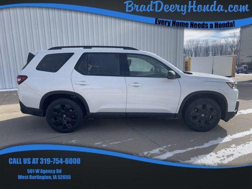 Platinum White 2026 Honda Pilot Black Edition