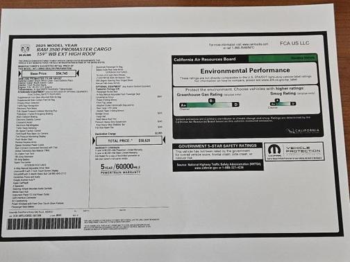 2025 RAM ProMaster 3500 High Roof