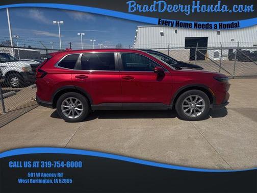 Radiant Red Metallic 2025 Honda CR-V EX AWD