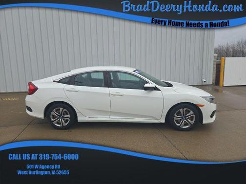 Taffeta White 2017 Honda Civic LX