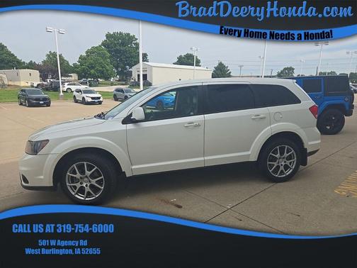Pearl White Tri-Coat 2014 Dodge Journey R/T