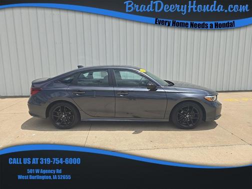 Meteorite Gray Metallic 2025 Honda Civic Hybrid Sport