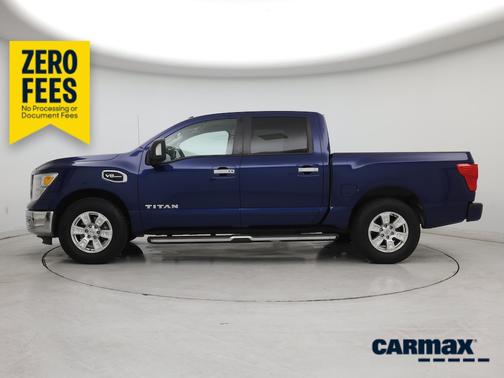 Blue 2017 Nissan Titan SV