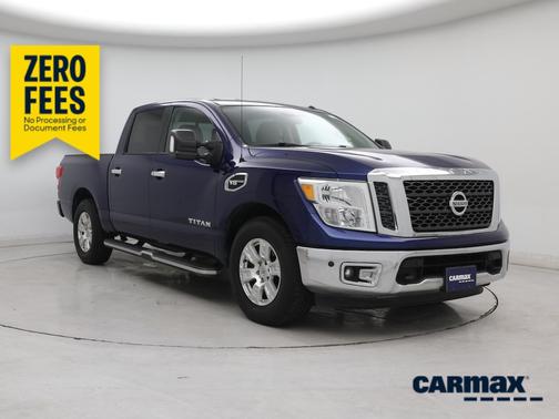 Blue 2017 Nissan Titan SV