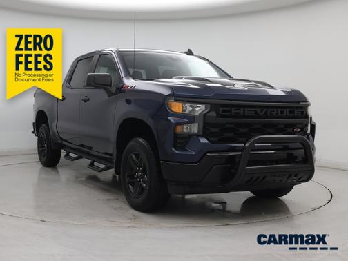 Blue 2022 Chevrolet Silverado 1500 Custom Trail Boss