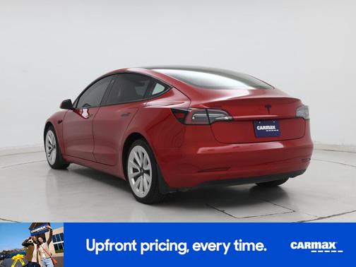 Red 2022 Tesla Model 3