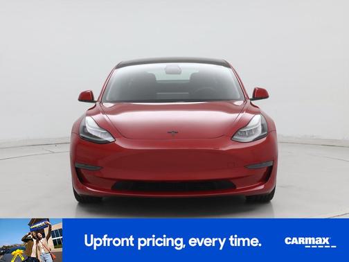 Red 2022 Tesla Model 3