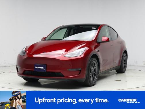 Red 2024 Tesla Model Y Long Range