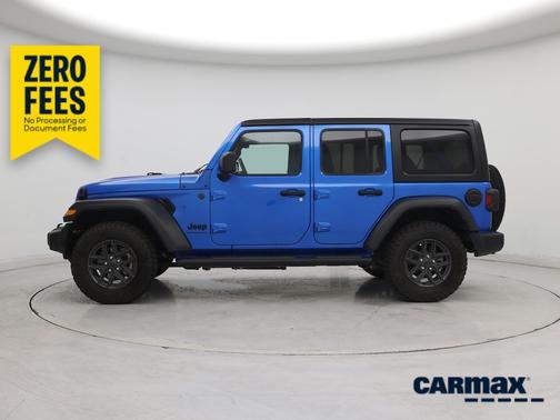 Blue 2024 Jeep Wrangler Sport S