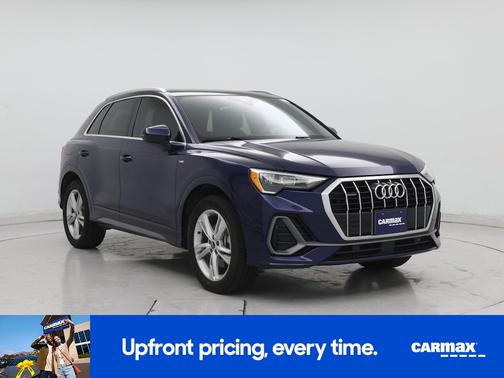 Blue 2021 Audi Q3 S-Line Premium